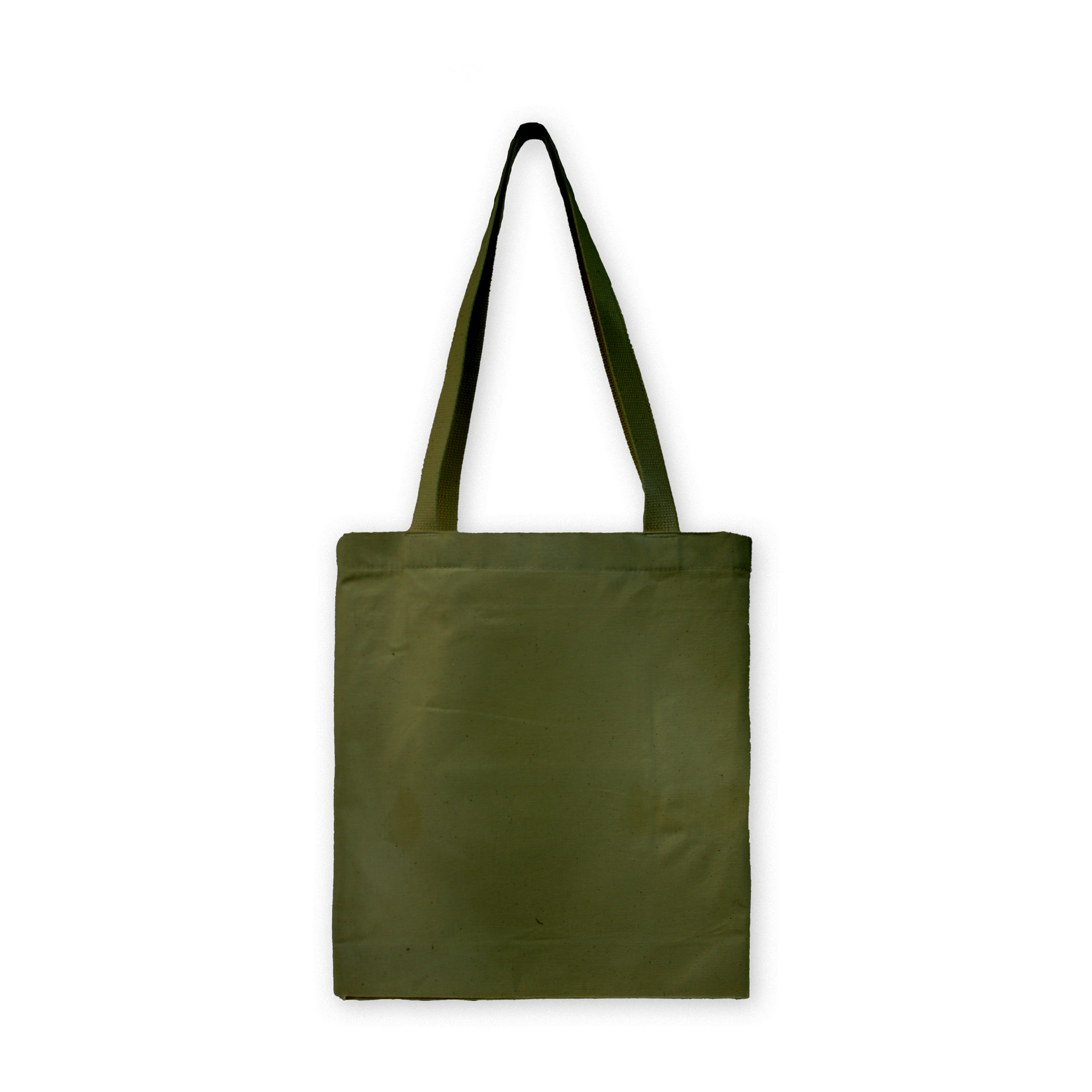 Olive 12oz Canvas Magazine Tote Single Sided Screenprint 1 Cotton Webbing Beige None