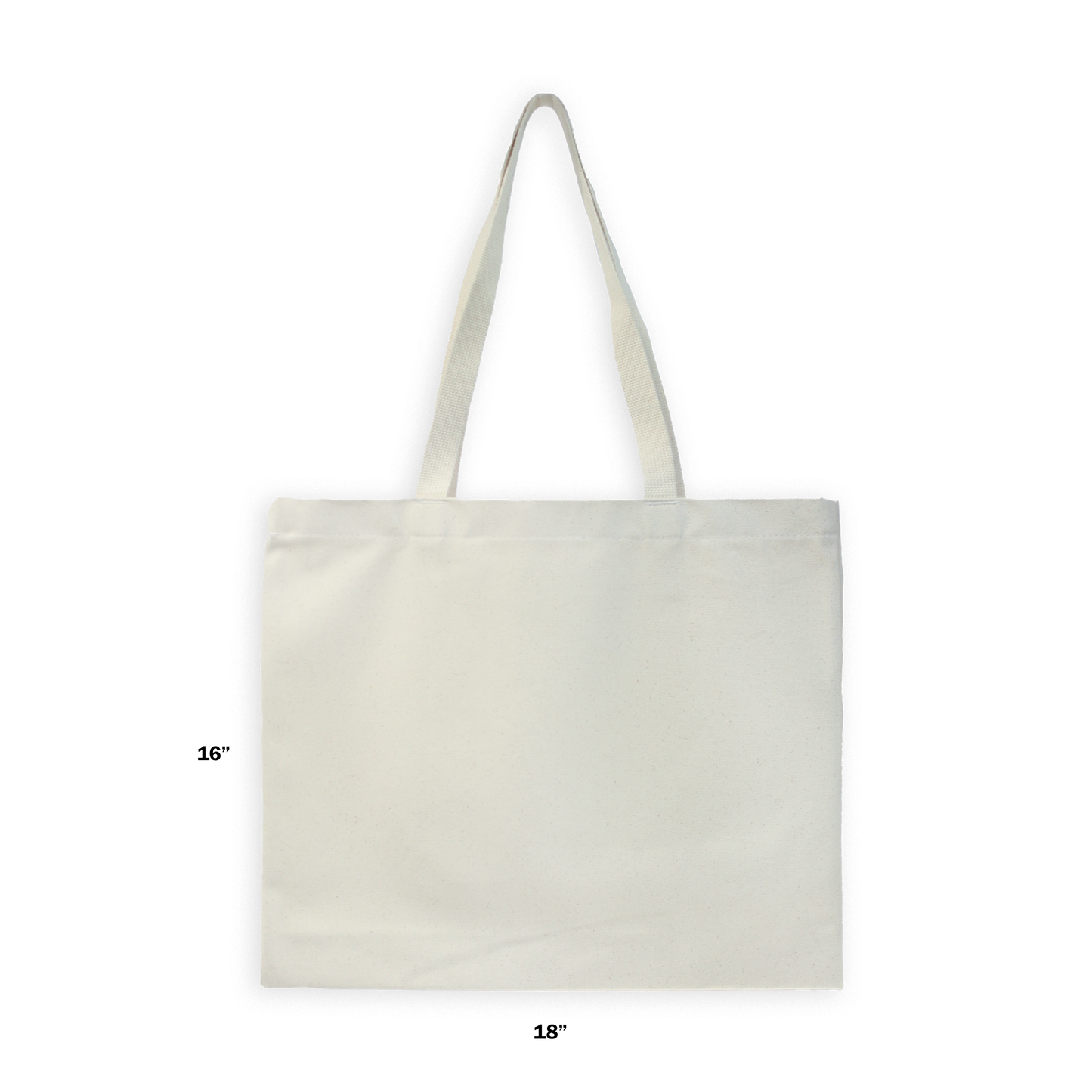 Navy 12oz Canvas - Standard Tote - Single Sided Screenprint