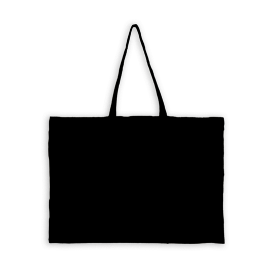 Black 12oz Canvas - XL Tote - Blank