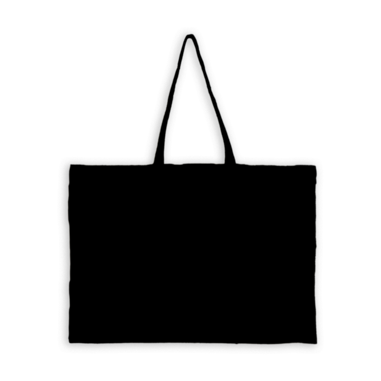 Black 12oz Canvas - XL Tote - Single Sided Screenprint