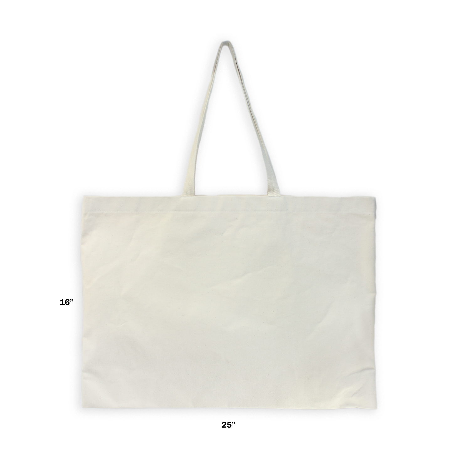 Black 12oz Canvas - XL Tote - Blank